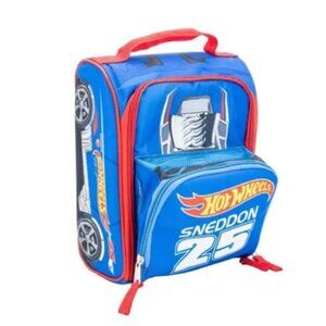 Hot Wheels Kids Insulated Lunch Box Car Design School Lunch Kit Bag